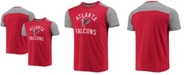 Majestic Men's Red, Gray Atlanta Falcons Field Goal Slub T-shirt